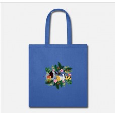 Tropical Jungle Fever Royal Blue Tote Bag